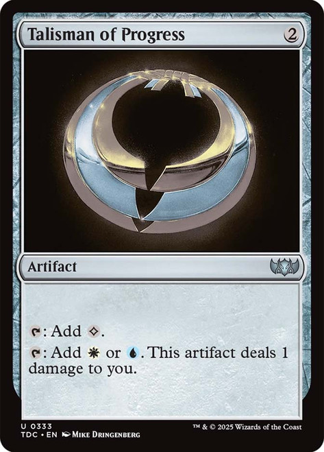 Talisman of Progress\nTarkir: Dragonstorm Commander\nSingle\nMagic The Gathering