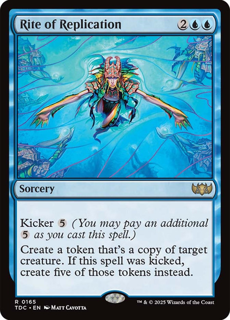 Rite of Replication\nTarkir: Dragonstorm Commander\nSingle\nMagic The Gathering