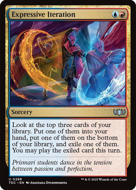 Expressive Iteration\nTarkir: Dragonstorm Commander\nSingle\nMagic The Gathering