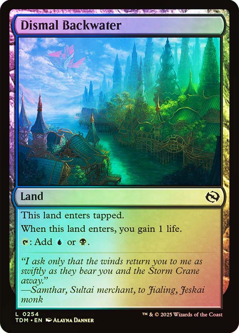 Dismal Backwater\nTarkir: Dragonstorm\nSingle\nMagic The Gathering