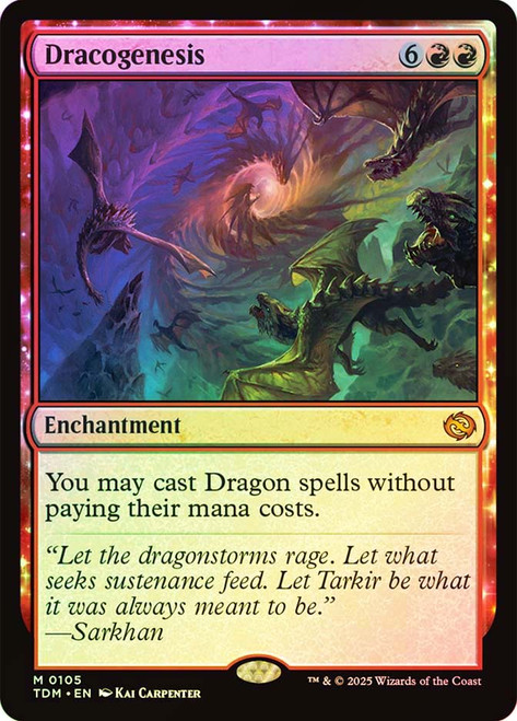 MTG　龍の創始/Dracogenesis　幽霊火　Halo Foil Dracogenesis (Showcase) (Halo Foil) | Tarkir: Dragonstorm