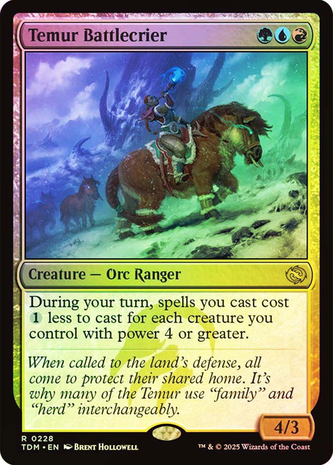 Temur Battlecrier\nTarkir: Dragonstorm\nSingle\nMagic The Gathering