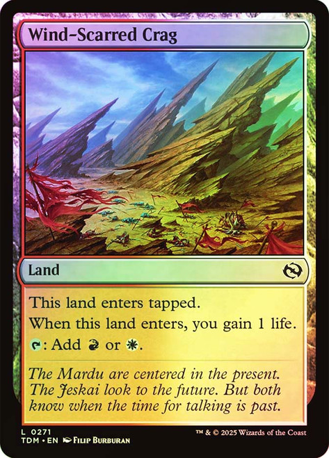 Wind-Scarred Crag\nTarkir: Dragonstorm\nSingle\nMagic The Gathering