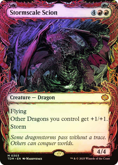 Stormscale Scion (Showcase)\nTarkir: Dragonstorm - Variants\nSingle\nMagic The Gathering