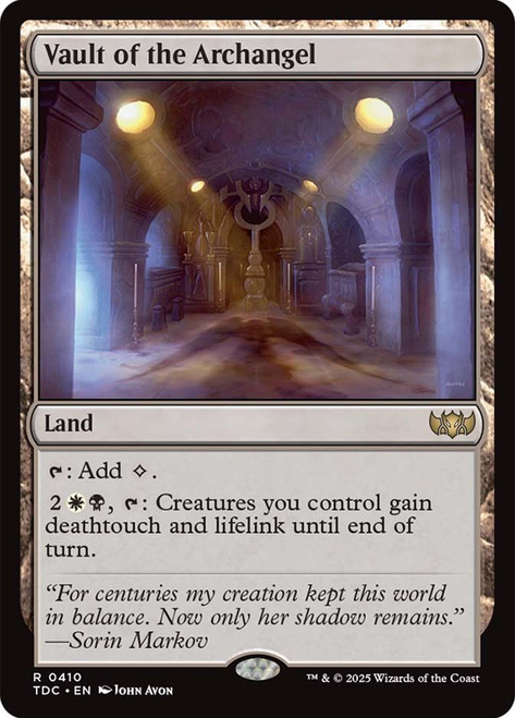 Vault of the Archangel\nTarkir: Dragonstorm Commander\nSingle\nMagic The Gathering