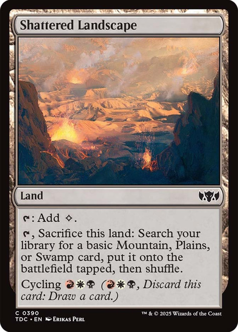 Shattered Landscape\nTarkir: Dragonstorm Commander\nSingle\nMagic The Gathering