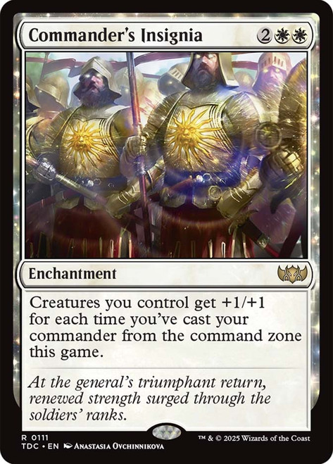 Commander's Insignia\nTarkir: Dragonstorm Commander\nSingle\nMagic The Gathering