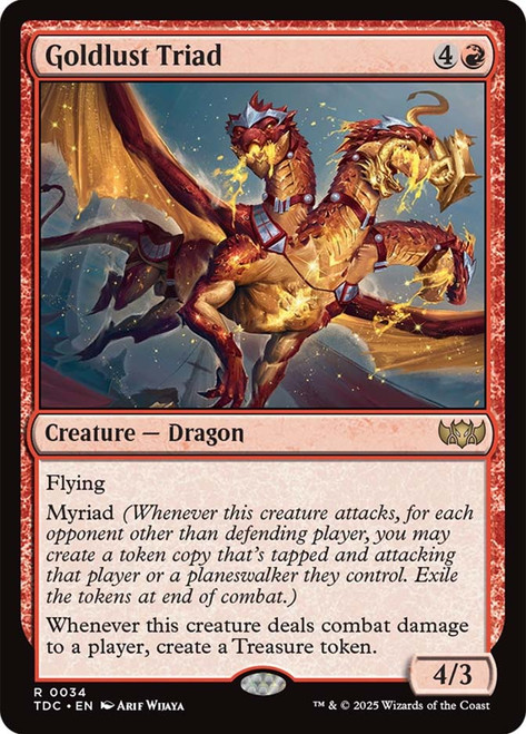Goldlust Triad\nTarkir: Dragonstorm Commander\nSingle\nMagic The Gathering