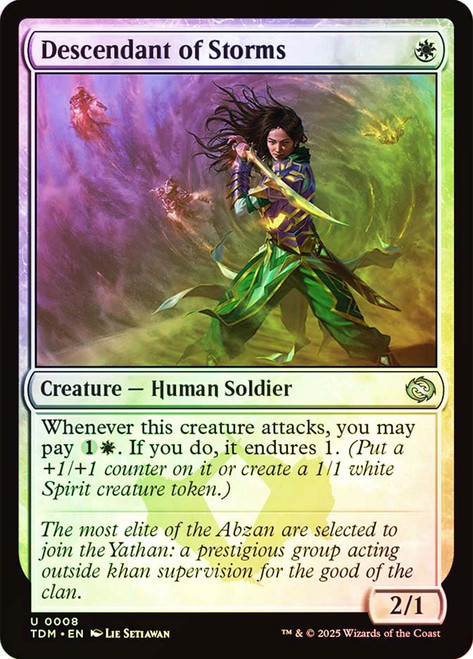 Descendant of Storms\nTarkir: Dragonstorm\nSingle\nMagic The Gathering