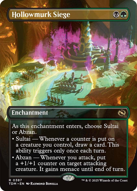 Hollowmurk Siege (Borderless)\nTarkir: Dragonstorm - Variants\nSingle\nMagic The Gathering