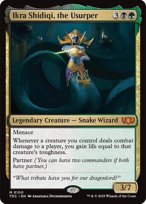 Ikra Shidiqi, the Usurper\nTarkir: Dragonstorm Commander\nSingle\nMagic The Gathering