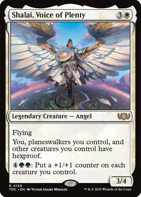 Shalai, Voice of Plenty\nTarkir: Dragonstorm Commander\nSingle\nMagic The Gathering