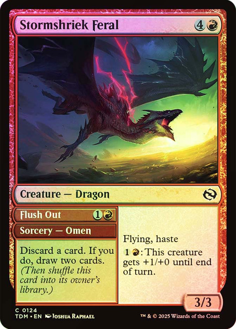 Stormshriek Feral // Flush Out\nTarkir: Dragonstorm\nSingle\nMagic The Gathering