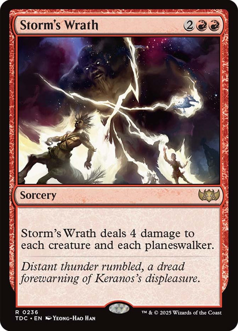 Storm's Wrath\nTarkir: Dragonstorm Commander\nSingle\nMagic The Gathering
