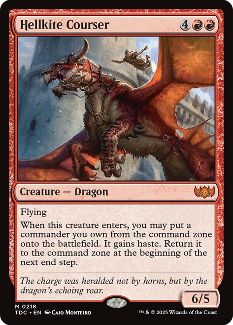 Hellkite Courser\nTarkir: Dragonstorm Commander\nSingle\nMagic The Gathering