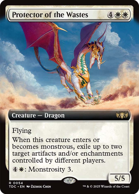 Protector of the Wastes (Extended Art)\nTarkir: Dragonstorm Commander - Variants\nSingle\nMagic The Gathering