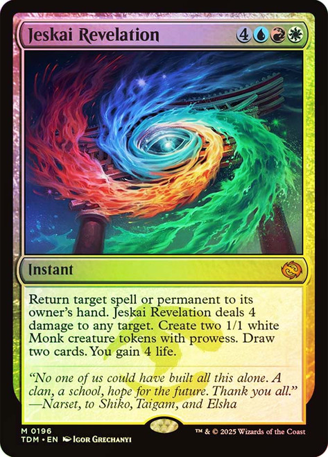 Jeskai Revelation\nTarkir: Dragonstorm\nSingle\nMagic The Gathering
