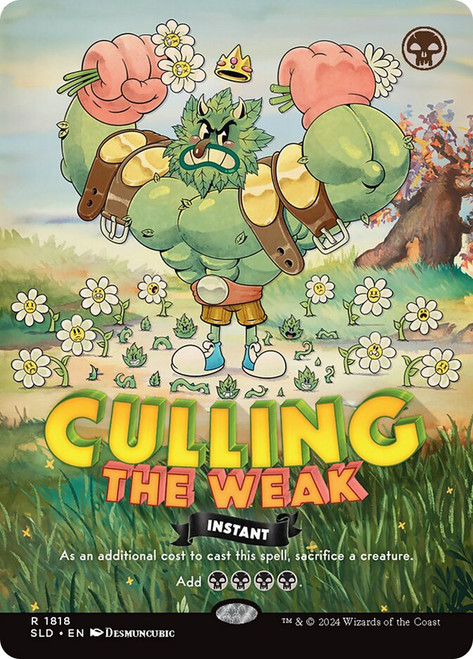 Culling the Weak (Secret Lair) (#1818) (Borderless)\nPromo: General\nSingle\nMagic The Gathering
