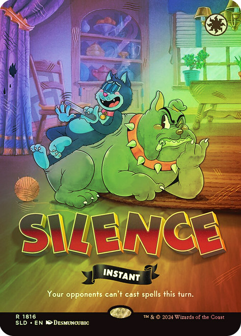 Silence (Secret Lair) (#1816) (Borderless)\nPromo: General\nSingle\nMagic The Gathering