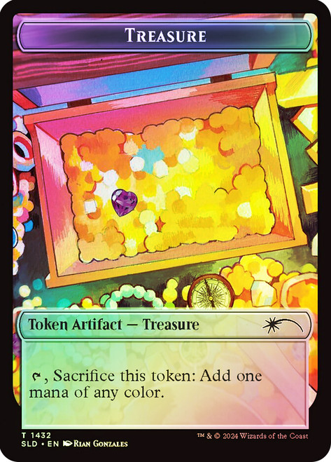 {Treasure Token} (Secret Lair) (#1432)\nPromo: General\nSingle\nMagic The Gathering