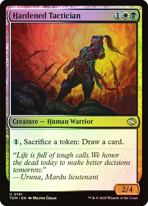 Hardened Tactician\nTarkir: Dragonstorm\nSingle\nMagic The Gathering