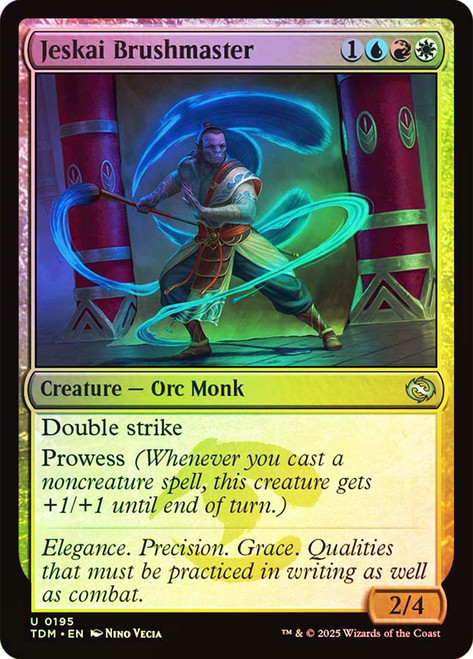 Jeskai Brushmaster\nTarkir: Dragonstorm\nSingle\nMagic The Gathering