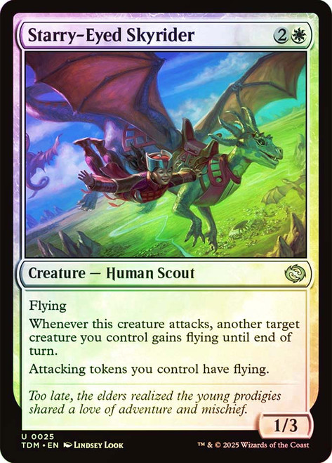 Starry-Eyed Skyrider\nTarkir: Dragonstorm\nSingle\nMagic The Gathering
