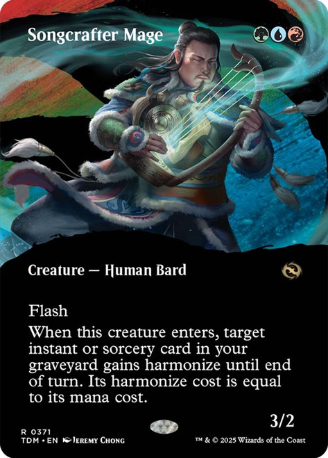 Songcrafter Mage (Borderless)\nTarkir: Dragonstorm - Variants\nSingle\nMagic The Gathering