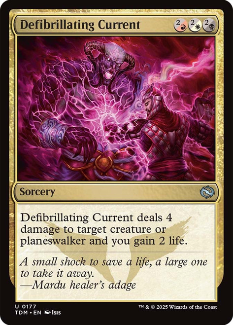 Defibrillating Current\nTarkir: Dragonstorm\nSingle\nMagic The Gathering