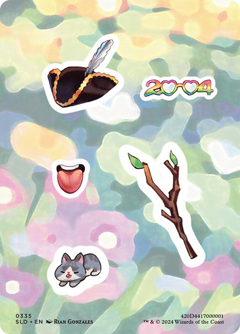 {Pick'em & Stick'em Sticker Sheet} (Secret Lair) (#335)\nPromo: General\nSingle\nMagic The Gathering