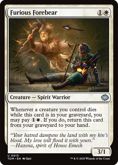 Furious Forebear\nTarkir: Dragonstorm\nSingle\nMagic The Gathering
