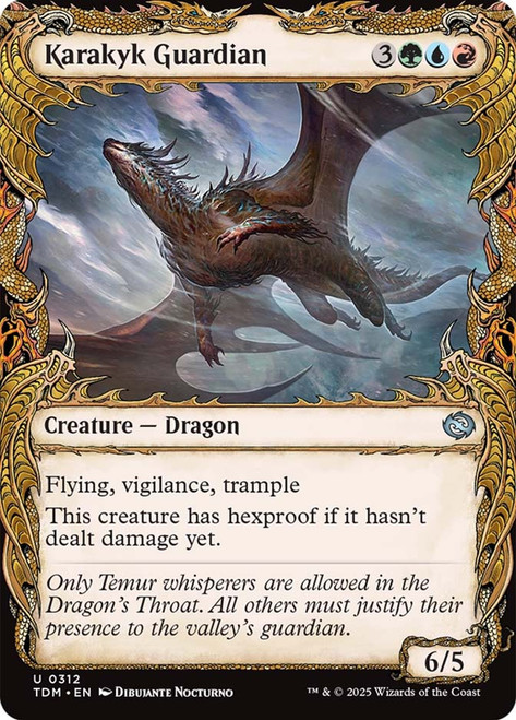 Karakyk Guardian (Showcase)\nTarkir: Dragonstorm - Variants\nSingle\nMagic The Gathering