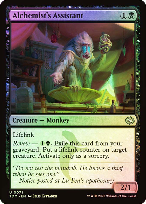 Alchemist's Assistant\nTarkir: Dragonstorm\nSingle\nMagic The Gathering