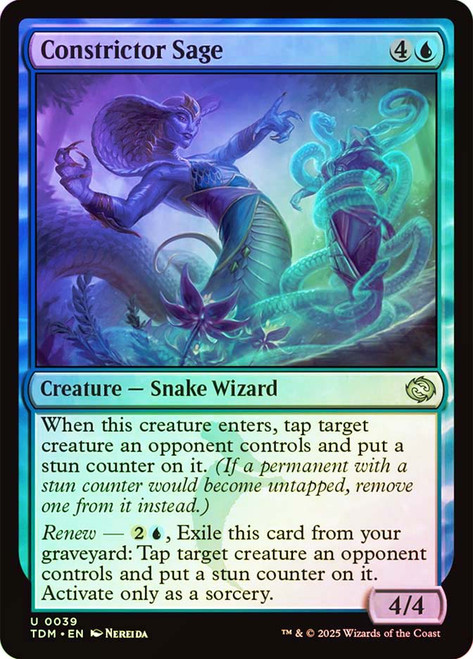 Constrictor Sage\nTarkir: Dragonstorm\nSingle\nMagic The Gathering