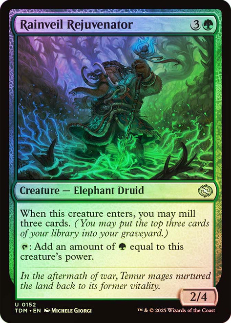 Rainveil Rejuvenator\nTarkir: Dragonstorm\nSingle\nMagic The Gathering