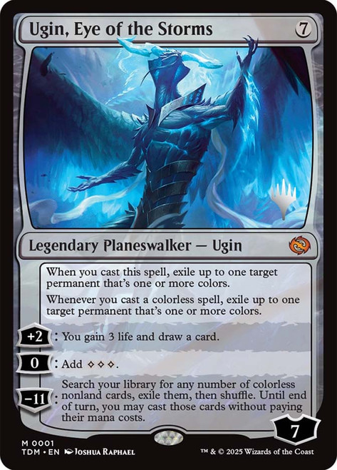 MTG 嵐の目、ウギン/Ugin, Eye of the Storms Foil ミントモール / MINT GAMES MTG(東日本橋) / 【TDM】【JPN
