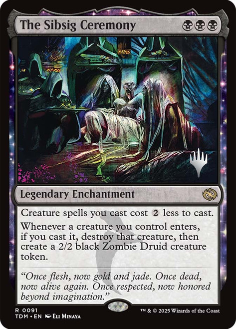 The Sibsig Ceremony (Promo Pack) (Tarkir: Dragonstorm)\nPromo: Planeswalker Stamped\nSingle\nMagic The Gathering