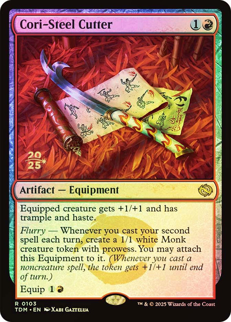 Cori-Steel Cutter (Prerelease) (Tarkir: Dragonstorm)\nPromo: Date Stamped\nSingle\nMagic The Gathering