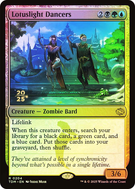 Lotuslight Dancers (Prerelease) (Tarkir: Dragonstorm)\nPromo: Date Stamped\nSingle\nMagic The Gathering