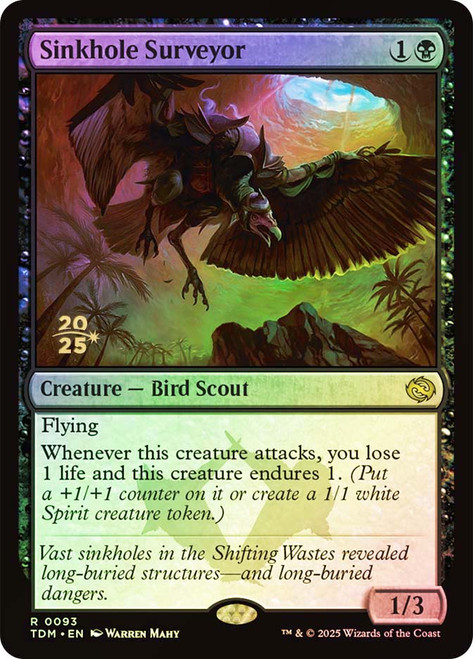 Sinkhole Surveyor (Prerelease) (Tarkir: Dragonstorm)\nPromo: Date Stamped\nSingle\nMagic The Gathering