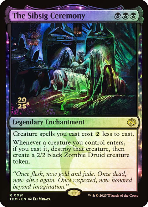 The Sibsig Ceremony (Prerelease) (Tarkir: Dragonstorm)\nPromo: Date Stamped\nSingle\nMagic The Gathering