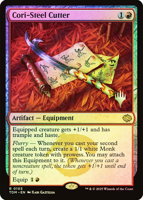 Cori-Steel Cutter (Promo Pack) (Tarkir: Dragonstorm)\nPromo: Planeswalker Stamped\nSingle\nMagic The Gathering