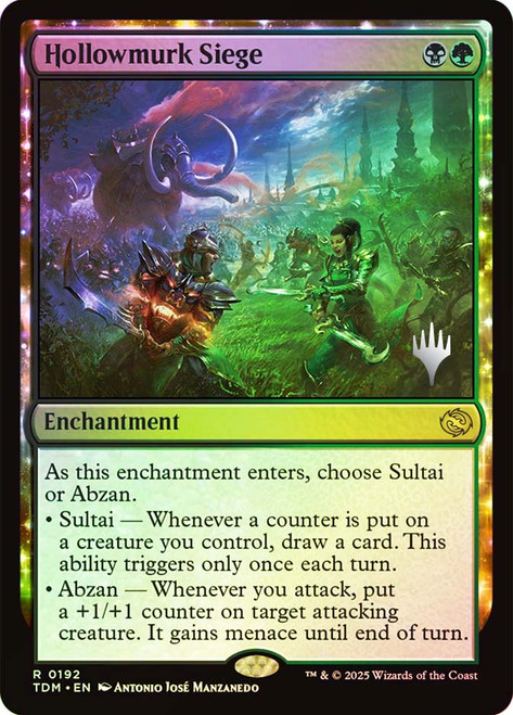 Hollowmurk Siege (Promo Pack) (Tarkir: Dragonstorm)\nPromo: Planeswalker Stamped\nSingle\nMagic The Gathering