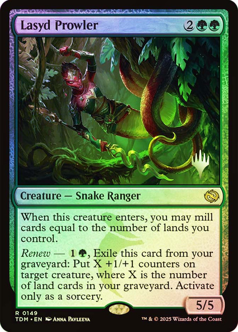 Lasyd Prowler (Promo Pack) (Tarkir: Dragonstorm)\nPromo: Planeswalker Stamped\nSingle\nMagic The Gathering