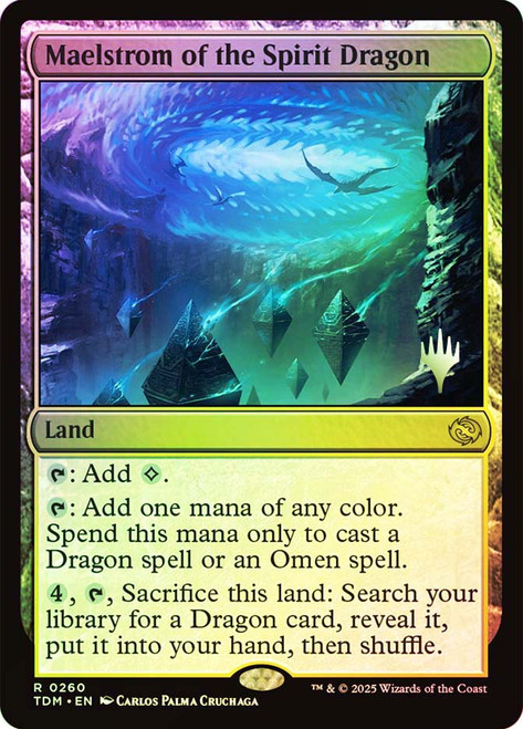 Maelstrom of the Spirit Dragon (Promo Pack) (Tarkir: Dragonstorm)\nPromo: Planeswalker Stamped\nSingle\nMagic The Gathering