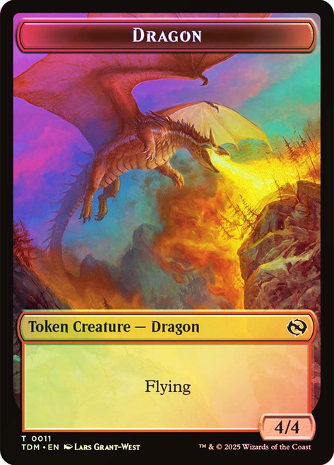 {Dragon Token} (4/4) // {Reliquary Dragon Token}\nTarkir: Dragonstorm\nSingle\nMagic The Gathering