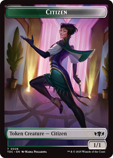{Citizen Token} // {Eldrazi Token}\nTarkir: Dragonstorm Commander\nSingle\nMagic The Gathering