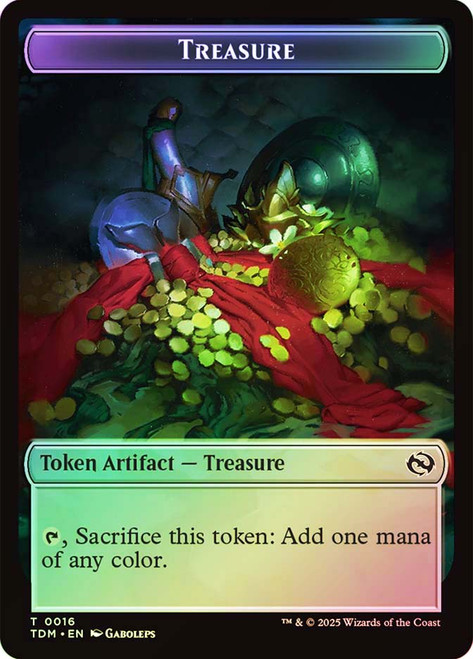 {Treasure Token} // {Zombie Druid Token}\nTarkir: Dragonstorm\nSingle\nMagic The Gathering