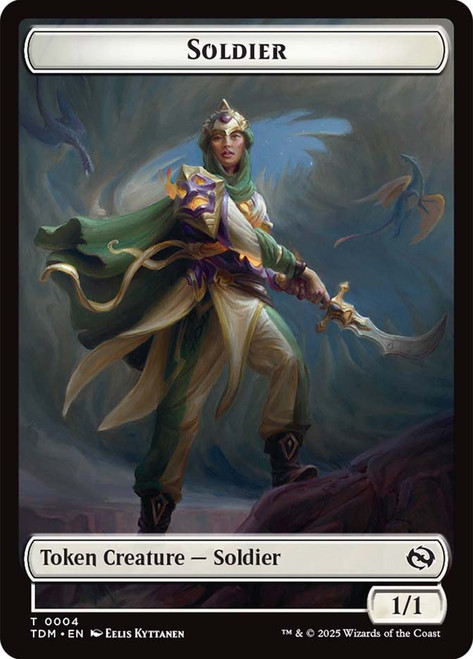 {Soldier Token} (#004) // {Soldier Token} (#005)\nTarkir: Dragonstorm\nSingle\nMagic The Gathering
