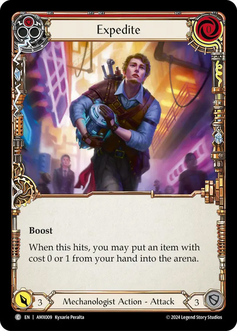 Expedite (Red)
Armory Deck: Maxx Nitro
Single
Flesh and Blood